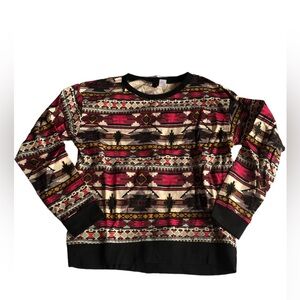 Tribal design long sleeve top